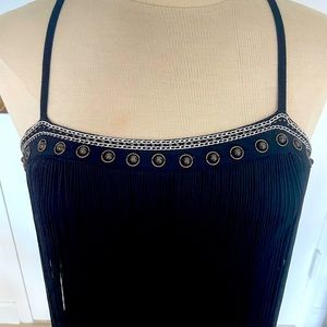 Black Fringe Dress